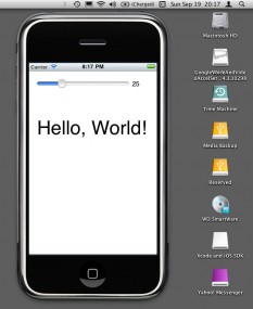 Hello World on the iPhone